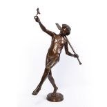 HIPPOLYTE ALEXANDRE MOULIN (1832-1884) 'A Lucky Find in Pompei', bronze, signed to the base also