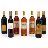 3 bottles of Chateau Le Sable 2000 St Emilion Grand Cru, 3 bottles of Chateau Monbazillac 1990 and