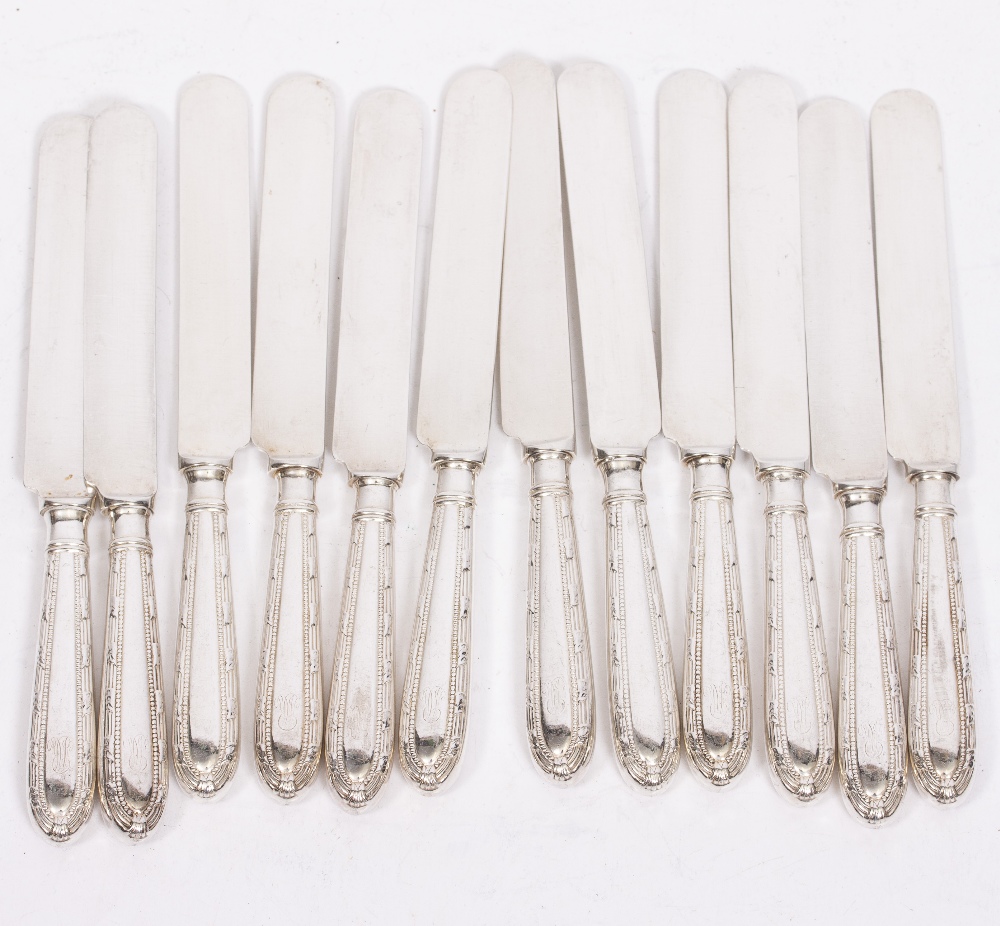 A GORHAM ELECTRO SILVER PLATED CANTEEN OF CUTLERY with matched Mappin & Webb ladles and four 19th - Image 3 of 12