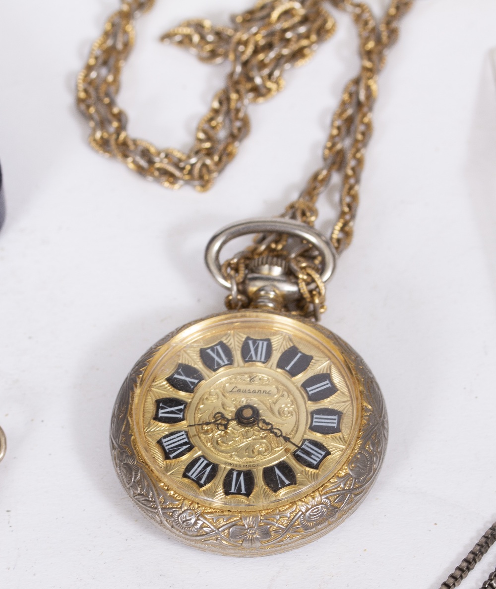 A COLLECTION OF COSTUME JEWELLERY cufflinks, World War II medals and wristwatches At present, - Image 6 of 7