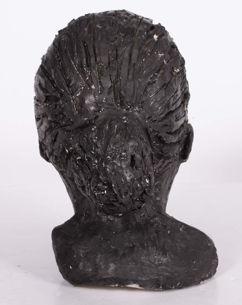 A CERAMIC SCULPTURE depicting a female head, 19cm x 31cm Condition: some minor surface scratches - Image 3 of 5