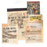A FOLIO OF NEWSPAPERS including The People Sunday July 31st 1966 World Cup Special, Evening Standard