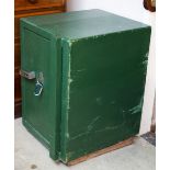 A CLARENDON SAFE 52cm wide x 63cm deep x 78cm high Condition: includes key, very heavy, chips to