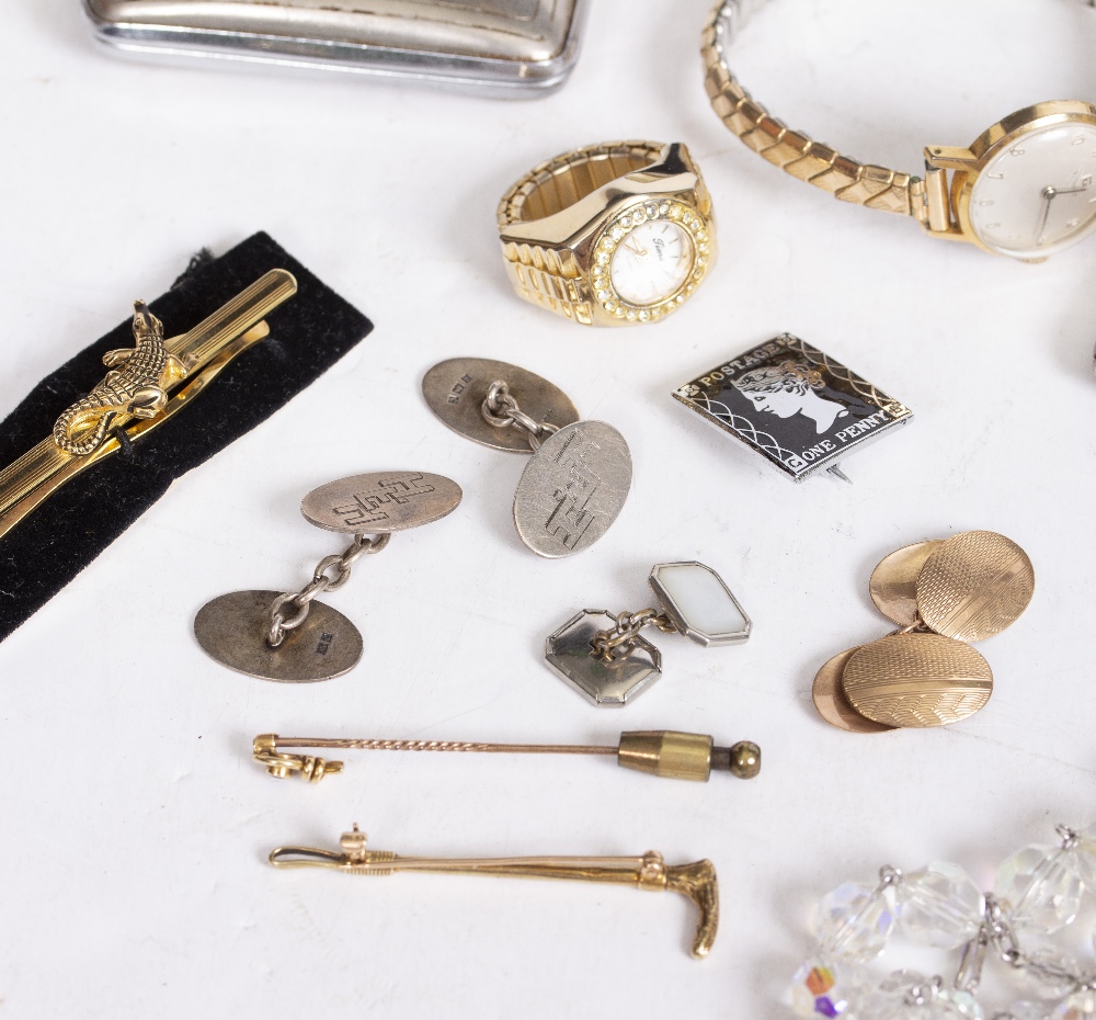 SILVER JEWELLERY AND WATCHES to include an early 20th century Tudor ladies wristwatch with a fifteen - Image 4 of 5