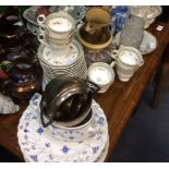 A COLLECTION OF CHINA AND GLASS to include lusterware Condition: in mixed condition
