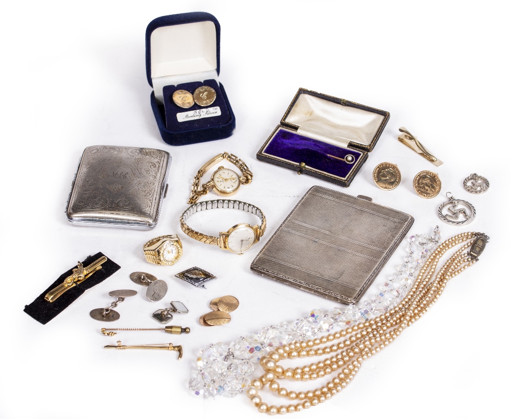 SILVER JEWELLERY AND WATCHES to include an early 20th century Tudor ladies wristwatch with a fifteen