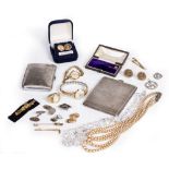 SILVER JEWELLERY AND WATCHES to include an early 20th century Tudor ladies wristwatch with a fifteen
