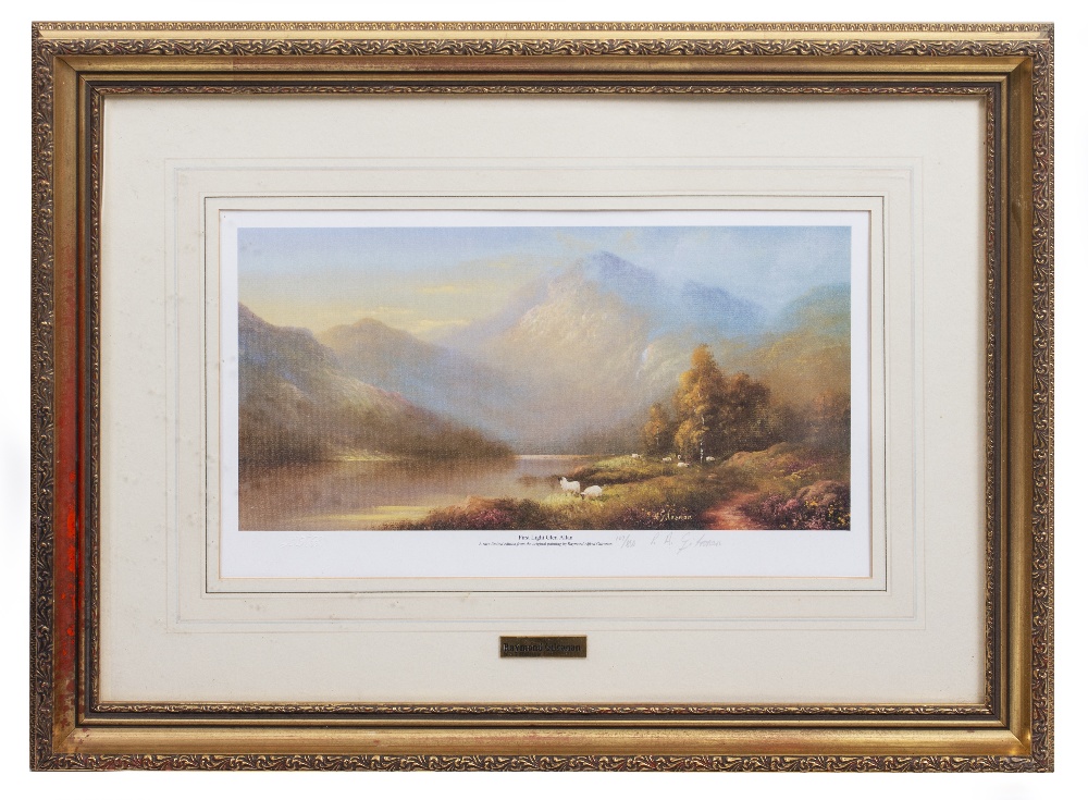 RAYMOND GILRONAN First light Glenallan and Autumn mountains, prints, signed in pencil, 17cm x 35.5cm - Image 4 of 5