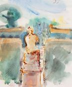 DAVID RISK KENNARD (b.1953) 'Venus towards Vulcan, Garsington Manor Garden', ink and watercolour