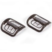 TWO ANTIQUE STEEL SHOE BUCKLES engraved with 'RIGHT' and 'LEFT' to the interior 6.5cm x 6.5cm