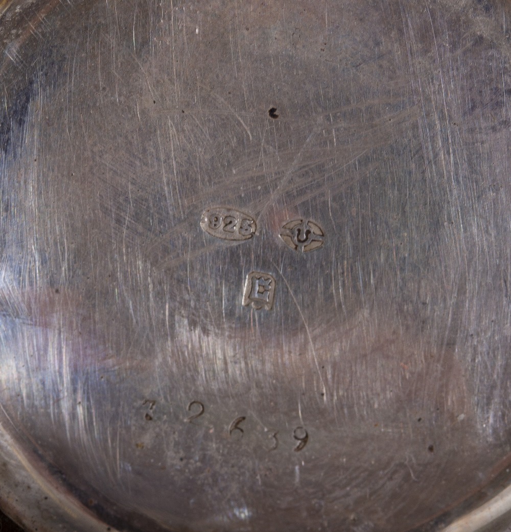 TWO SILVER POCKET WATCHES marks for Birmingham 1941 and 1903, a further larger pocket watch and a - Image 4 of 4