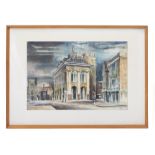 K.E. WADE Town Hall Abingdon, watercolour, 35cm x 51cm, framed and glazed Condition: painting is