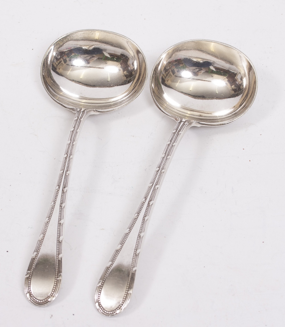 A GORHAM ELECTRO SILVER PLATED CANTEEN OF CUTLERY with matched Mappin & Webb ladles and four 19th - Image 6 of 12