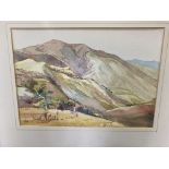 JOY KRAUSE Magoebas Kloof, watercolour, 26cm x 37cm; R.S. Deeves, possibly South African