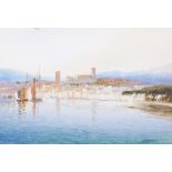 JOHN SHAPLAND (1865-1929) Cannes, watercolour on paper, 18.5cm x 28cm Condition: painting good
