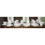 A CHAPMANS ART DECO PORCELAIN TEA SET number 768534 pattern 5479 to include twelve cups and saucers,