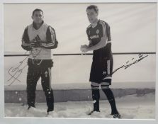 FOOTBALL INTEREST A black and white photographs depicting Frank Lampard and John Terry dressed in