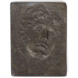 FELIX GEORG PFEIFER (1871-1945) Head and shoulder portrait of a young woman, relief sculpture cast