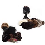 A COLLECTION OF VARIOUS FUR AND OTHER HATS by Mitzi Lorenz, F K Bauers & Sons Bristol and others