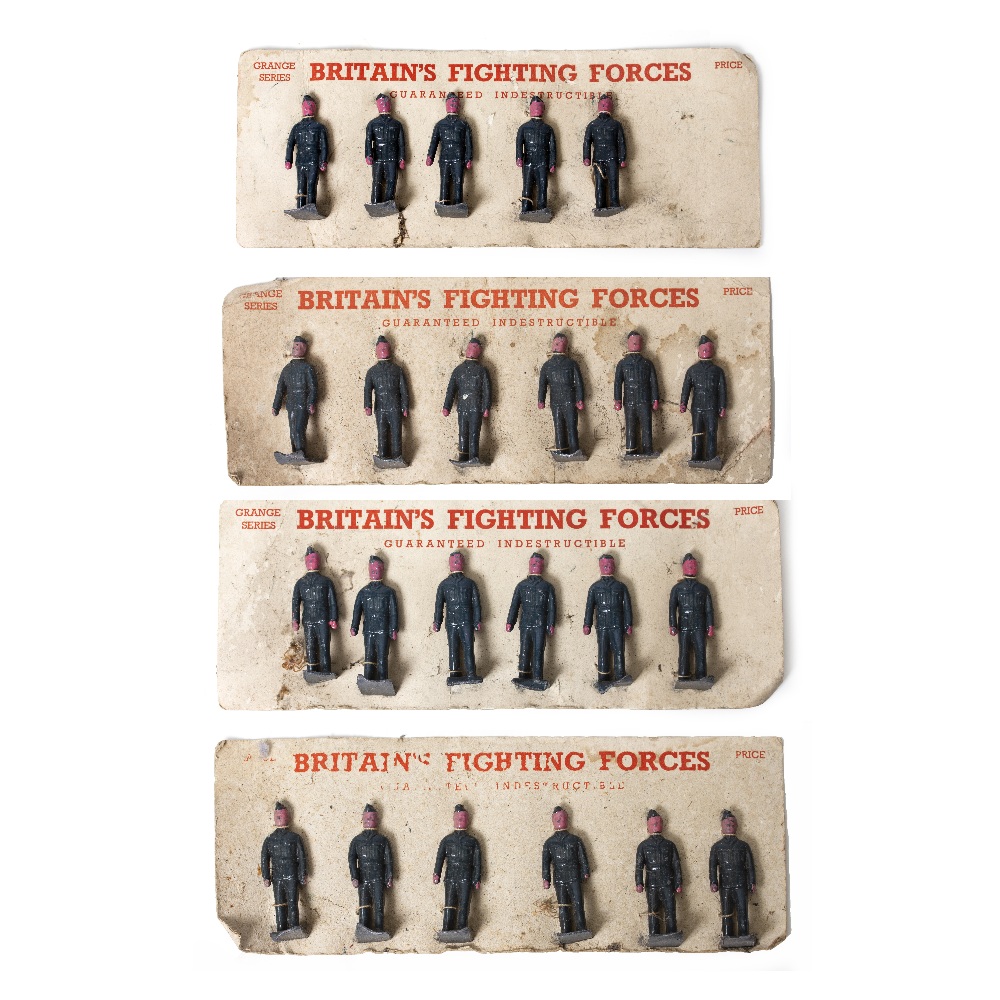 A COLLECTION OF TWENTY THREE EARLY 20TH CENTURY BRITAINS FIGHTING FORCES GRANGE SERIES PAINTED