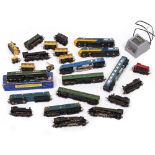 HORNBY DUBLO 3233 CO-BO DIESEL ELECTRIC LOCOMOTIVE boxed; a Hornby Dublo EMU 2 car train; a Hornby