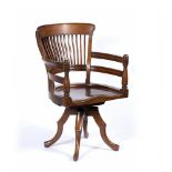 Attributed to Edward William Godwin (1833-1886) for James Peddle Office or desk chair, late 19th