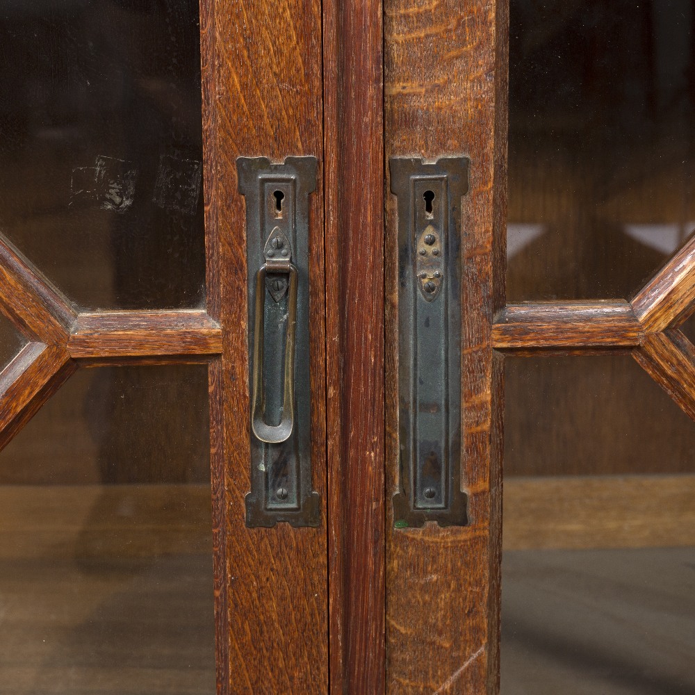 Attributed to George Jack for Morris & Co sideboard, oak, central drawer stamped 'Morris & Co, 449 - Image 3 of 6