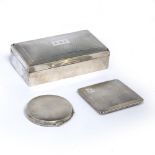 Silver box silver cigarette case and compact (3)