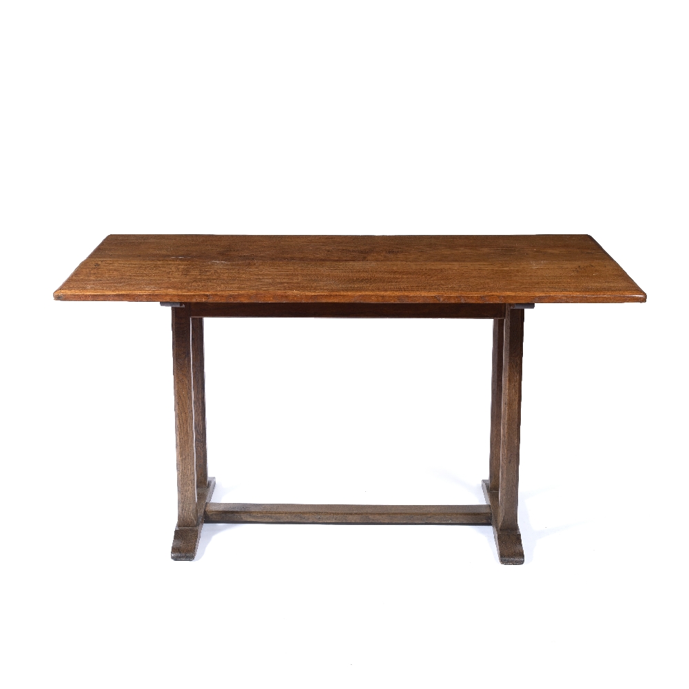 Reynolds of Ludlow refectory table, oak 135cm wide x 70cm high x 75cm deep - Image 2 of 2