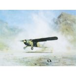 David Shepherd (1931-2017) '653 Squadron Beaver taking off from Dhala Airstrip, The Radfan 1964'