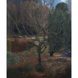 Terry Pilcher (British, 20th Century School) 'Garden In Winter' oil on canvas unsigned 59cm x 49cm