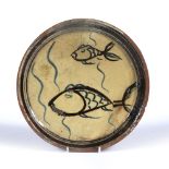 Attributed to Michael Cardew (1901-1983) for Winchcombe Pottery small flat dish, decorated with