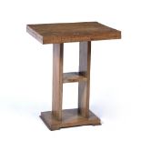 Cotswold School occasional table, limed oak 46cm wide x 57cm high x 36cm deep