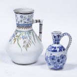In the manner of Christopher Dresser (1834-1904) for Minton wash jug, decorated with flowers,