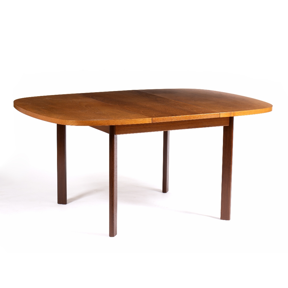 G-plan teak extending dining table and four chairs, mid/late 20th Century 158cm x 73cm x 103cm - Image 5 of 6