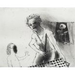 Marcelle Hanselaar (b.1945) 'La Petite Mort'' etching/aquatint signed and dated in pencil lower