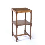 Heals square occasional table, oak 38cm wide x 71cm high