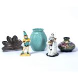 Collection of ceramics to include: Minton porcelain figure 'The Jester' modelled by R. Bradbury 15cm