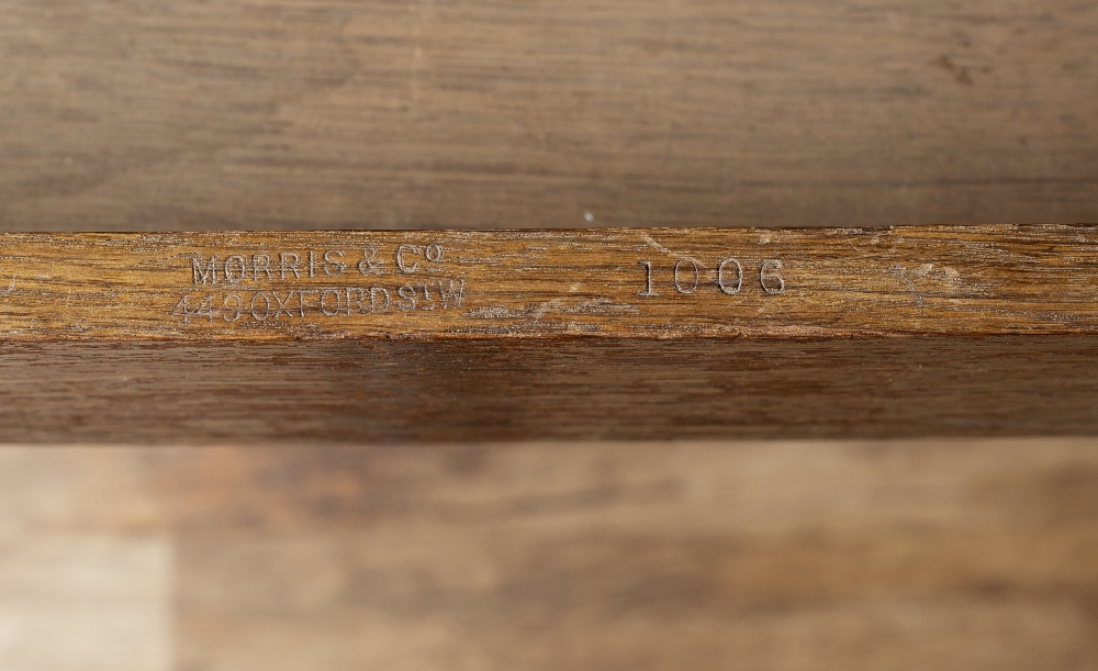 Attributed to George Jack for Morris & Co sideboard, oak, central drawer stamped 'Morris & Co, 449 - Image 6 of 6