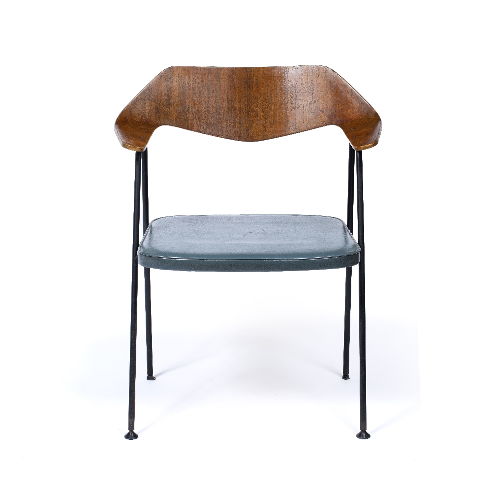 Robin Day (1915-2010) for Hille 675 armchair with plywood back label to underside 77cm high - Image 2 of 2