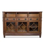 Attributed to George Jack for Morris & Co sideboard, oak, central drawer stamped 'Morris & Co, 449