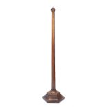 Art Deco standard lamp walnut 154cm high