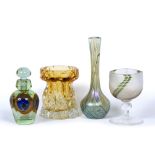 Ingrid Glass at Euskirchen textured glass vase and other studio/art glass including indistinctly