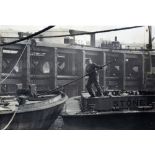 Bert Hardy (1913-1995) Photographs of two Harbour scenes, a portrait of a couple, and a contact