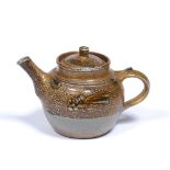 Ray Finch (1914-2012) for Winchcombe Pottery small salt glazed teapot impressed seal mark 14.5cm