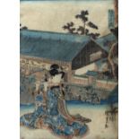 After Utagawa Kunisada (1786-1865) woodblock print 24cm x 17cm