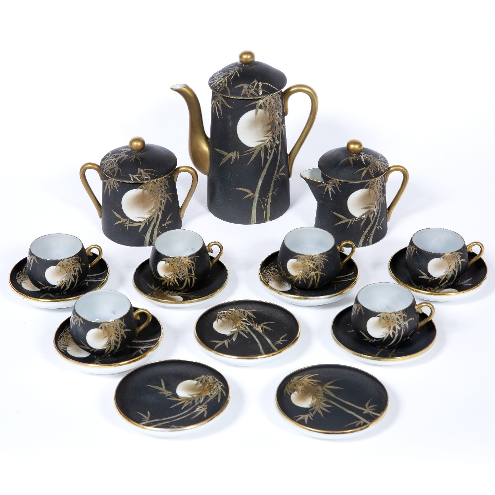 Eggshell porcelain tea set Japanese, 20th Century comprising of a teapot, milk jug, sugar bowl,