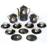 Eggshell porcelain tea set Japanese, 20th Century comprising of a teapot, milk jug, sugar bowl,