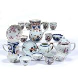 Group of porcelain pieces Chinese, 18th/19th Century to include an export Imari jug 17cm high two