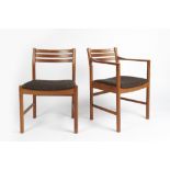 Robert Heritage (b.1927) for Archie Shine Furniture two dining chairs, one standard, one elbow chair
